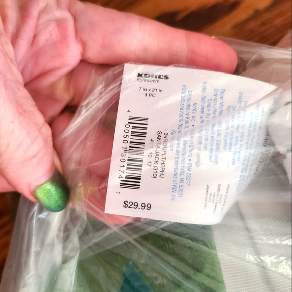 👀50% OFF🎅💀 🛏 NWT‼️ The Big Kid Plush Santa Jack Buddy w/ Cozy Throw Blanket - Picture 7 of 7